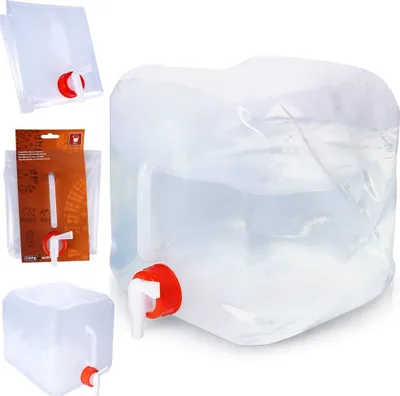 Produktbild von Wassertank Wasserbehälter Trinkwasserbehälter Wasserkanister mit Zapfhahn faltbar 10 L