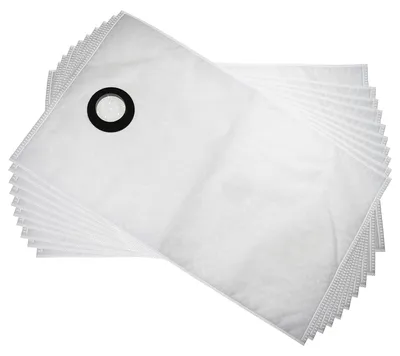 Produktbild von vhbw 10x Staubbeutel kompatibel mit Makita 440, 445 Staubsauger - 45cm x 33cm Weiß