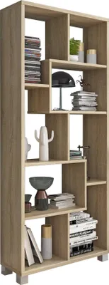 Produktbild von Veniano - Bücherregal, 68x25x161h cm Braun, 8 Regalböden