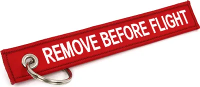 Obrázok produktu pre Prémiový prívesok na kľúče Jettag s obojstranným vzorom – farby odolné a odolný S141-2 Remove Before Flight