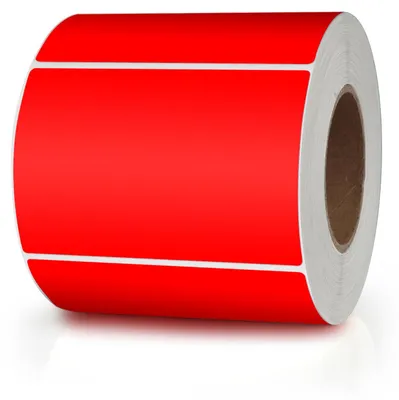 Produktbild von 500 rote Aufkleber, 76 x 50 mm - Selbstklebende Etiketten für Umzüge