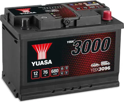 Produktbild von Yuasa 12v 62ah 550a Ybx3000 Smf Autobatterie    One Size