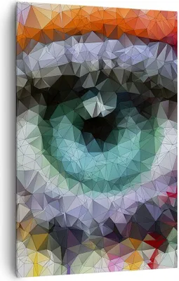 Produktbild von Bild auf Leinwand - Leinwandbild - Einteilig - elegant Diamant futuristic geometrisch - 80x120cm - Wand Bild - Wandbilder - Leinwanddruck - Wanddekoration - Leinwand bilder - Wandbild - PA80x120-3172