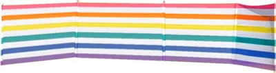 Immagine prodotto di Frangivento 5 pali acciaio poliestere colori a strisce 480X80 cm spiaggia, piscina, giardino, campeggio