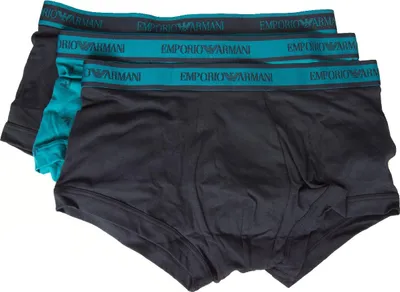Immagine prodotto di Boxer uomo EMPORIO ARMANI parigamba confezione 3 pezzi tripack elastico a vista elasticizzati articolo 111357 2F717 TRUNK PACK 3, EUR S - CN 165/90 - BR P - MX CH, Cotone 95%,Spandex 5%
