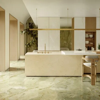 Obrázek produktu pro CASA39 Dlaždice v mramorovém vzhledu, zelené, 30 x 30 cm, Marazzi Allmarble