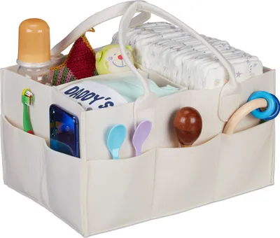 Zdjęcie produktu dla relaxdays 10033027_127 relaxdays Wickeltasche beige
