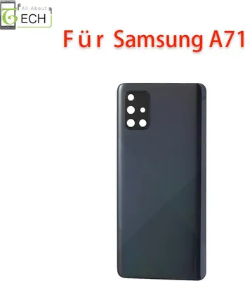 Produktbild von Für Samsung Galaxy A71 SM-A715 Akkudeckel Backcover Rückseite + Dichtung schwarz