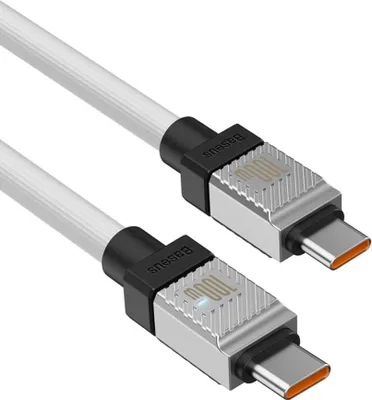 Produktbild von Baseus USB-C-auf-USB-C-Kabel 100 W, 2 m - Weiß