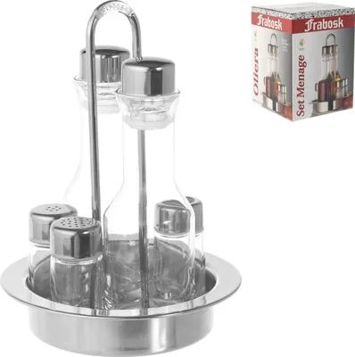 Produktbild von FRABOSK CASALINGHI - Ölflasche aus Edelstahl, Küche, 5 Stück