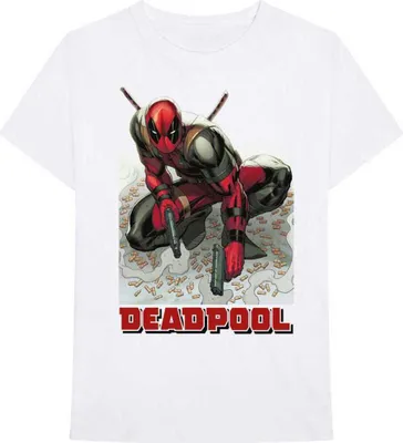 Produktbild von Marvel T-Shirt Deadpool Bullet Uni White XL