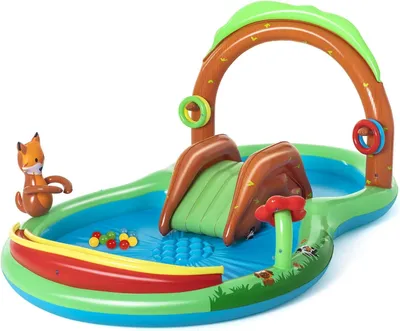 Produktbild von Wasserspielzentrum mit Waldtieren, 295 x 199 x 130 cm