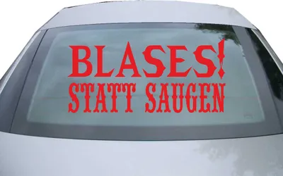 Produktbild von Indigos UG - Aufkleber Heckscheibe & Motorklappe DE6210 - rot - 600x285 mm - blases! statt saugen - Auto Scheiben Fenster Heckklappe Tuning Racing JDM - Die cut