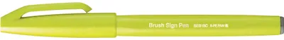 Immagine prodotto di Pentel SES15C-K2X Penna a pennello con punta in fibra PentelArts SES15, verde lime