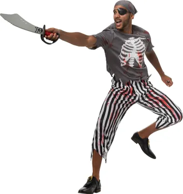 Produktbild von dressforfun® Herrenkostüm Gruseliger Zombie Pirat