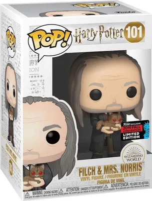 Produktbild von Harry Potter - Filch & Mrs. Norris 101 2019 Fall Convention Limited Edition - Funko Pop! - Vinyl Figur