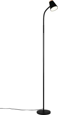 Image de Lampadaire LED, noir, flexible, H 145 cm