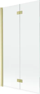 Immagine prodotto di Mexen Mist paratia per doccia a 2 ante sinistra 100 x 150 cm, trasparente, oro spazzolato - 8A9-100-002-55-00-L