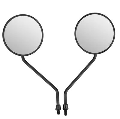 Zdjęcie produktu dla Zestaw 2 sztuk uniwersalnych okrągłych lusterek bocznych w stylu retro, 8 mm / 0,3 cala, do motocykli, rowerów elektrycznych i hulajnóg