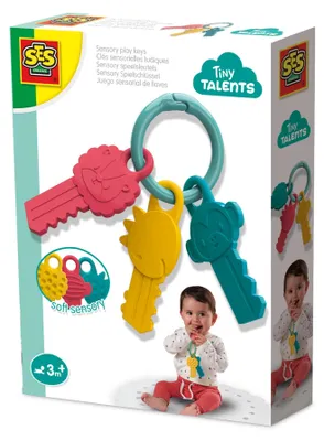 Imagen del producto de SES Creative, juguetes sensoriales para bebés, niño/a, 3 meses, azul, rosa, amarillo