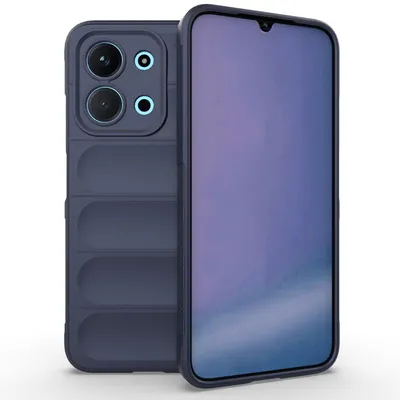 Productafbeelding van MobyDefend Hoesje - Geschikt voor Xiaomi Redmi 15C 4G  -  TPU Gripcase - Blauw