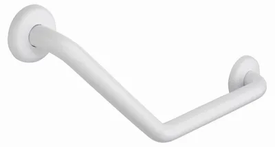 Produktbild von Haltegriff Stahl weiß 45 Grad