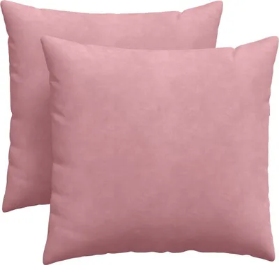 Immagine prodotto di Cuscini per divano vidaXL, 2 pezzi, rosa, 45 x 45 cm, tessuto di velluto a coste