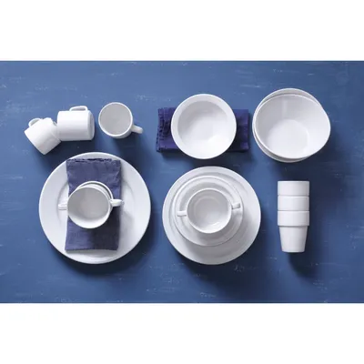 Produktbild von 15 x Mammoet Budgetline Tasse Porzellan weiß 20 cl