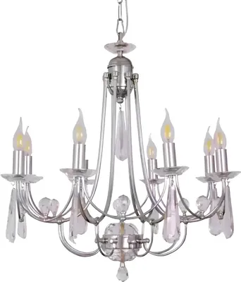 Produktbild von Edle Deckenlampe Kronenlampe Prunkleuchter Lüster Weiß Deckenleuchter
