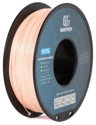 Produktbild von PETG 3D-Drucker Filament - 1,75 mm - 1 kg Spule - Für FDM/FFF-Drucker - Vakuumverpackt - Hautfarben