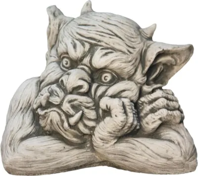 Produktbild von Schöner Fensterhocker Gargoyle Steinguss Frostfest Witterungsbeständig DE-676