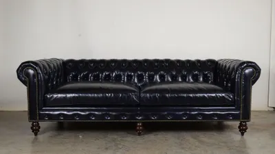 Produktbild von Chesterfield Design Luxus Polster Sofa Couch Sitz Garnitur Leder XXL Big #2257