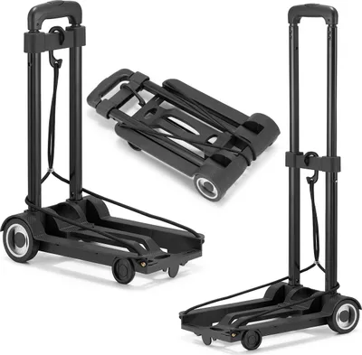 Zdjęcie produktu dla Wózek transportowy platformowy lekki na zakupy składany HIGHER 40kg -LH03-40