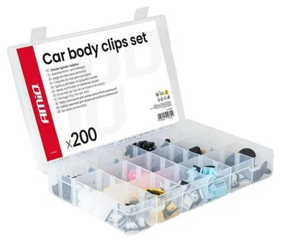 Image de AMiO Jeu de clips de fixation pour carrosserie 04739 en plastique