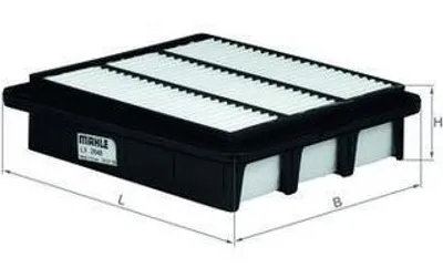 Produktbild von Luftfilter MAHLE LX 2648 für HYUNDAI SONATA V (NF) Filtereinsatz