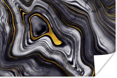 Produktbild von MuchoWow® Poster Steine - Achat - Geode - Marmor 60x40 cm - Schlafzimmerdekoration