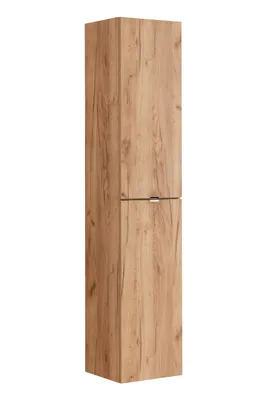 Zdjęcie produktu dla Szafka Łazienkowa Wysoka 170 Cm Dąb Złoty Craft 2 Drzwi 35 Cm
