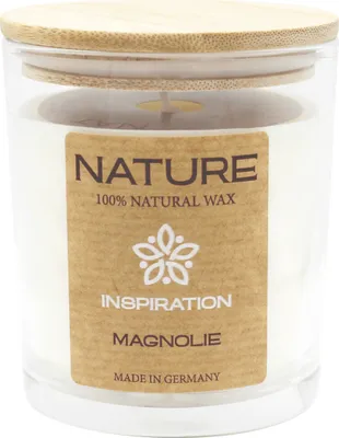 Produktbild von Duftkerze Naturwachs Glas Magnolienaroma Wenzel Kerzen