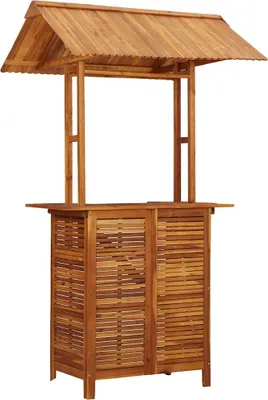 Produktbild von vidaXL Outdoor-Bartisch mit Dach 113x106x217 cm Akazie Massivholz