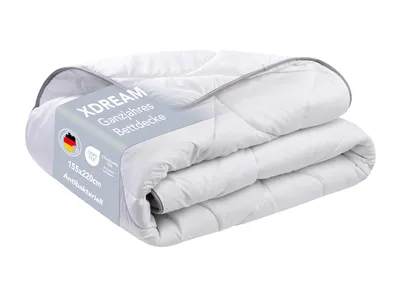 Immagine prodotto di Trapunta in microfibra anallergica | 155x220 cm | Finitura SilverPlus® per un clima di riposo igienico | Piumino XDREAM
