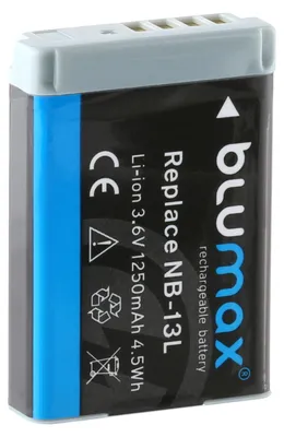 Produktbild von Blumax Akku passend für Canon NB-13L PowerShot SX730HS, SX740HS 1250 mAh (3,6V)