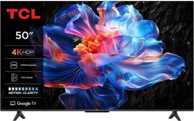 Image de TV LED TCL 50P6K, 50 pouces (126 cm), 4K UHD 3840x2160, HDR10+, Google TV, 3x HDMI 2.1, WiFi