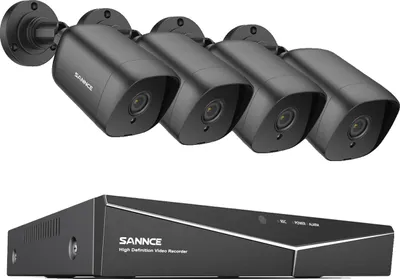 Immagine prodotto di SANNCE Sistema di sicurezza domestica intelligente, 8CH DVR, 5MP telecamere a visione notturna, nessuno