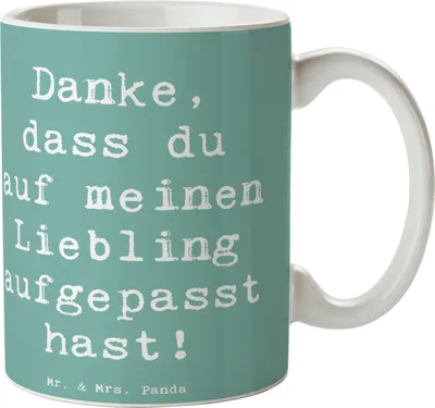 Produktbild von Mr. & Mrs. Panda Becher Spruch Dank an Hundesitter - Meeresbrise - Geschenk, Danke sagen, Teetasse, Herzlichen, Tasse, Geschenkideen, Pott, Kaffeetasse, Kaffeebecher
