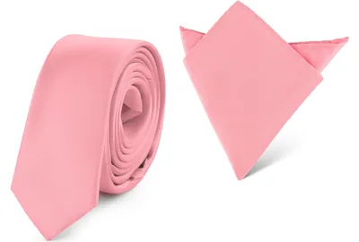 Produktbild von Ladeheid Herren Schmale Krawatte & Einstecktuch Set SP/P (150cmx5cm, 22cmx22cm)