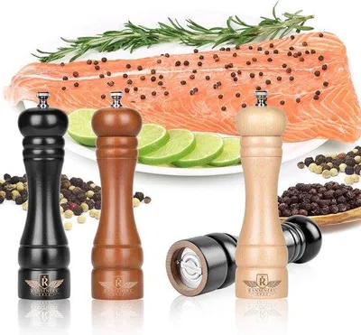Produktbild von Famanu Salz- und Pfeffermühle - Set aus 2 Gewürzmühlen