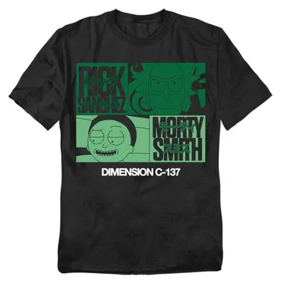 Immagine prodotto di Maglietta unisex "C137" di Rick and Morty, taglia XL, colore nero, modello TV43174, adatta sia per uomo che per donna