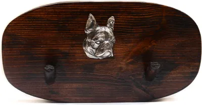 Imagen del producto de Art-Dog Perchero de pared – Boston Terrier – con 2 ganchos