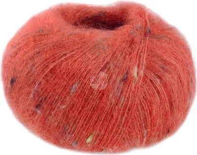 A ball of yarn on a white background.