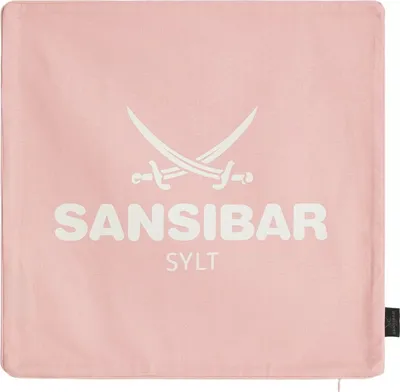 Produktbild von Sansibar Kissenbezug Kissenhülle, 45x45 cm, 100% Baumwolle, powder pink/offwhite